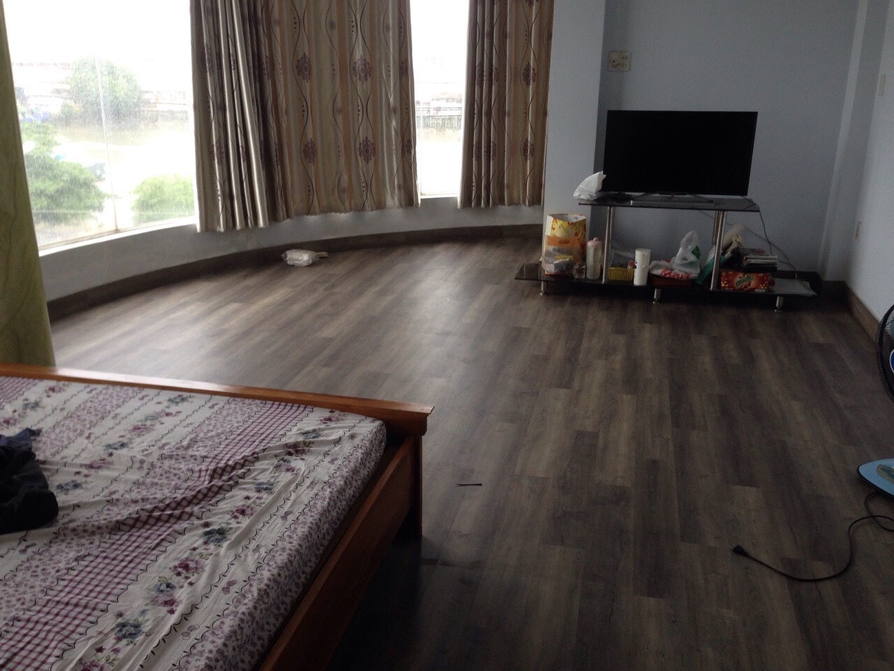 công trình sàn nhựa lót cho phòng ngủ