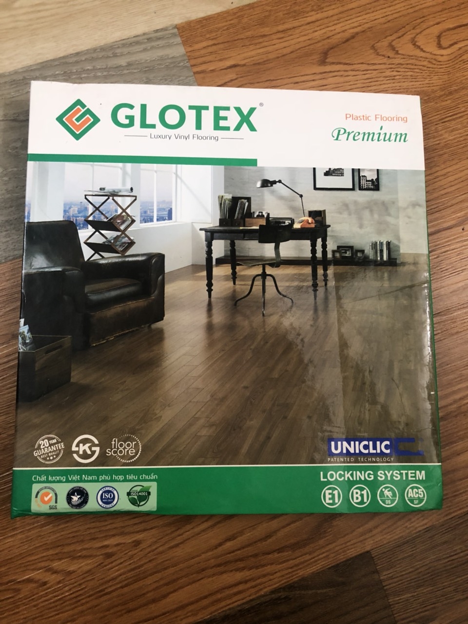 Sàn nhựa hèm khóa  Glotex  sàn giá rẻ