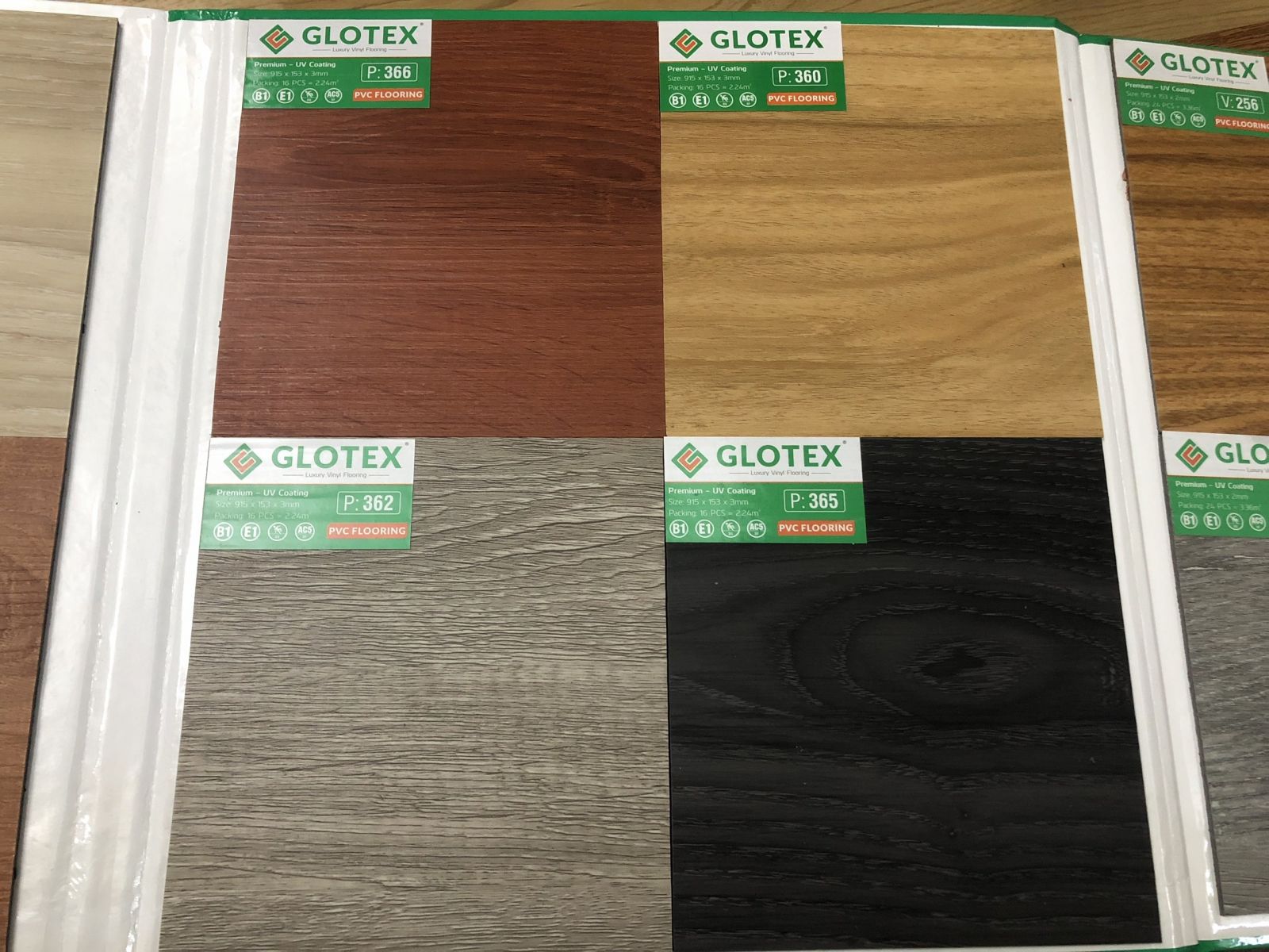 sàn nhựa Glotex giả gỗ