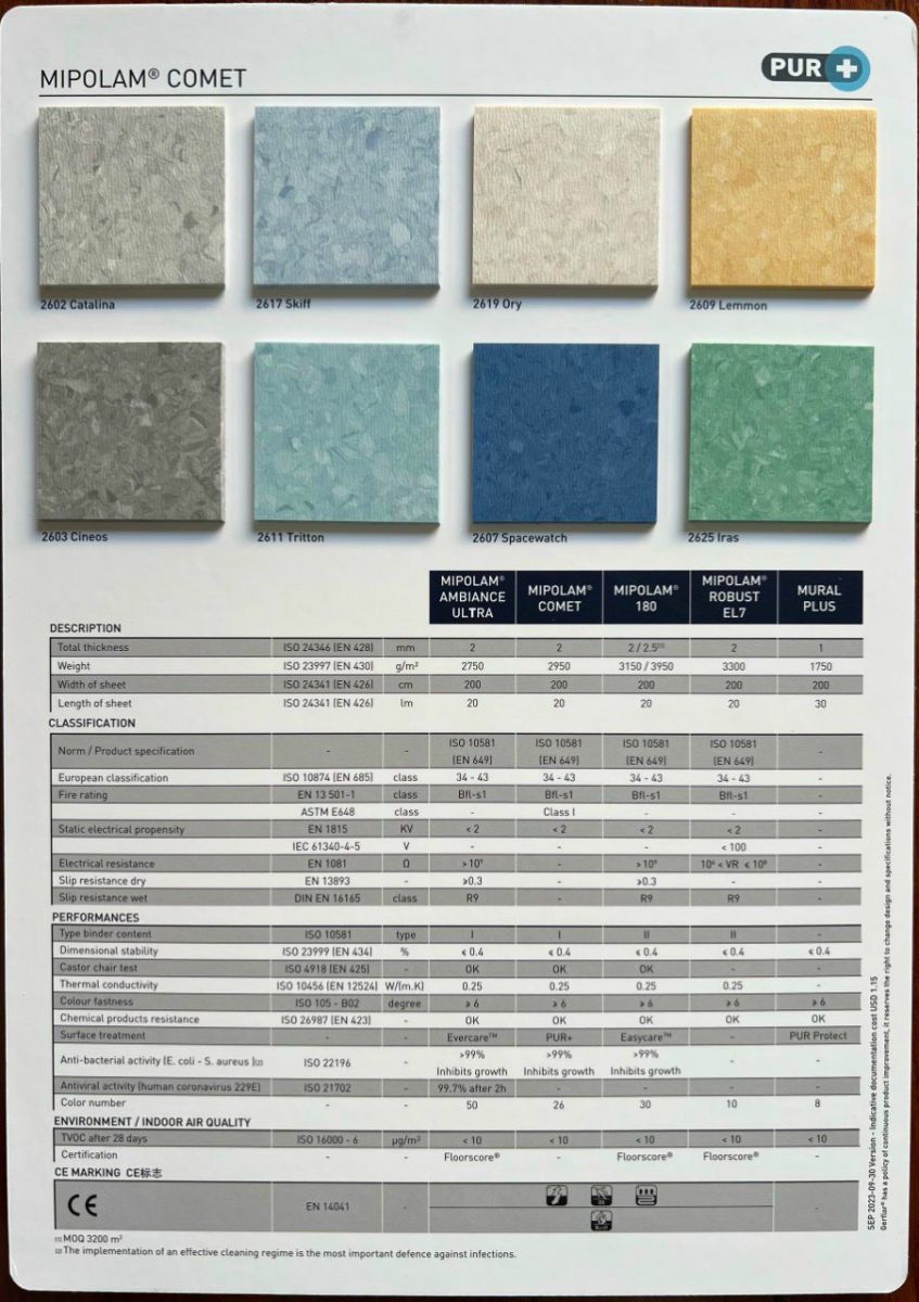 Sàn vinyl gerflor mipolam comet