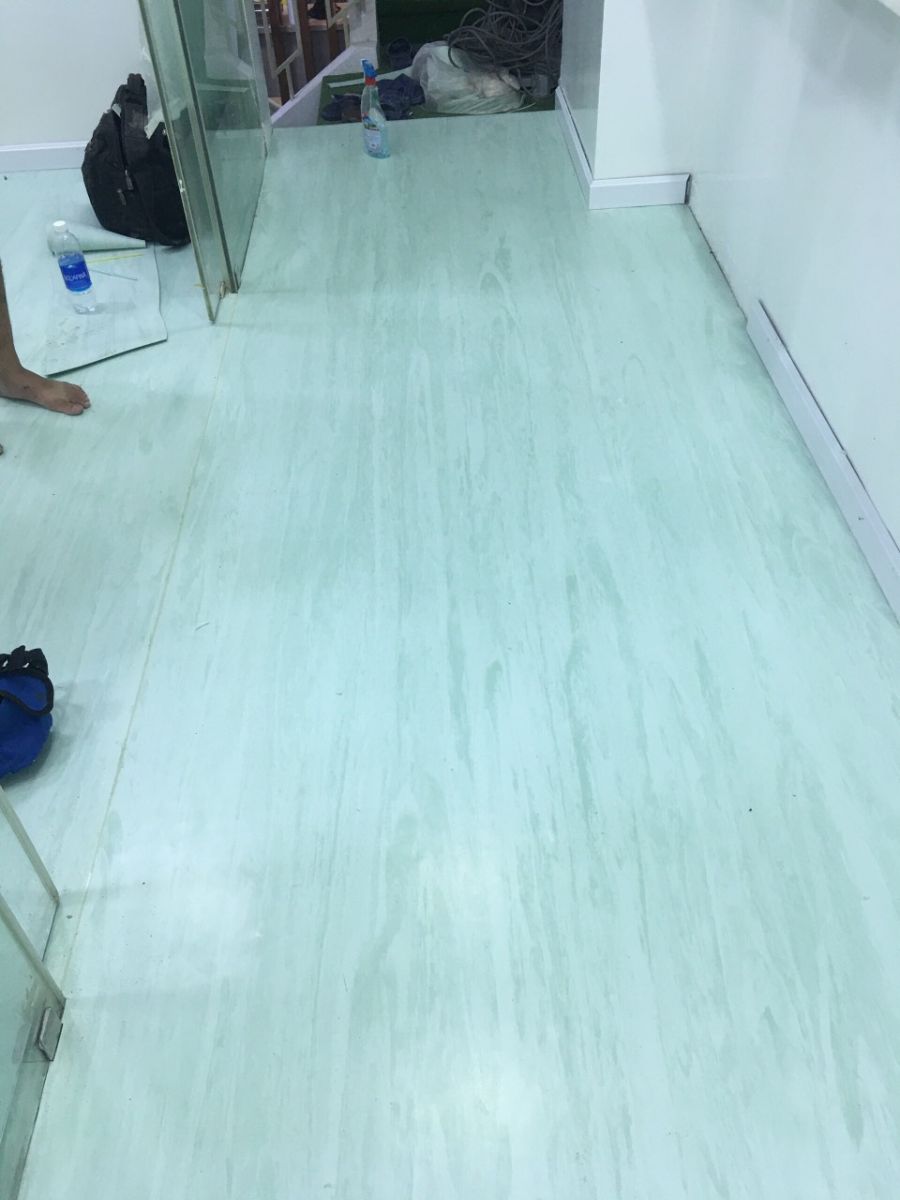 Sàn kháng khuẩn xanh  ngọc bích 