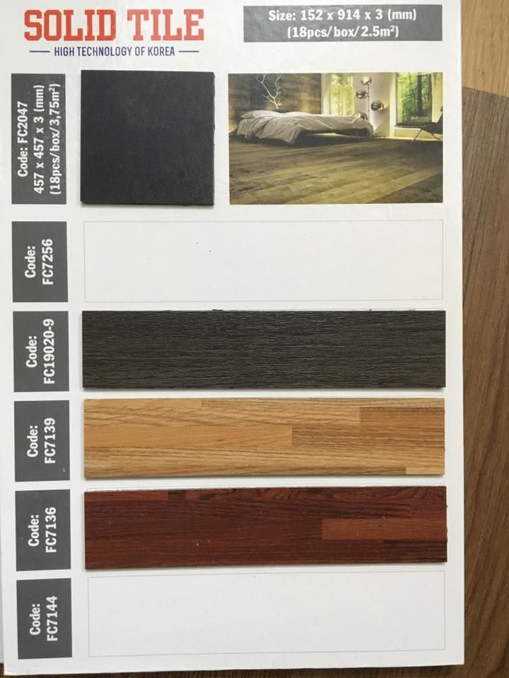 Sàn vinyl solid tile