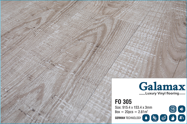 Sàn nhựa Galamax vân gỗ F0 305