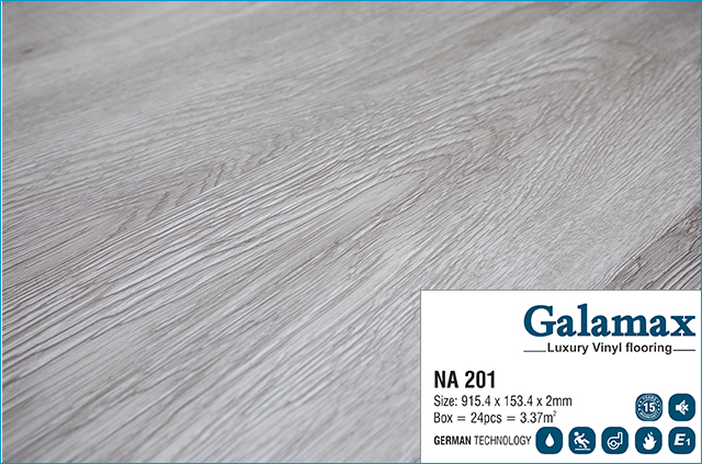 Sàn nhựa giá rẻ Galamax giả gỗ Na 201