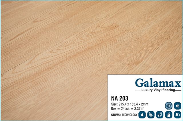 Sàn nhựa giá rẻ Galamax giả gỗ Na 203
