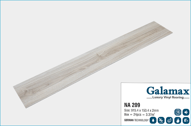 Sàn nhựa giá rẻ Galamax giả gỗ Na 209