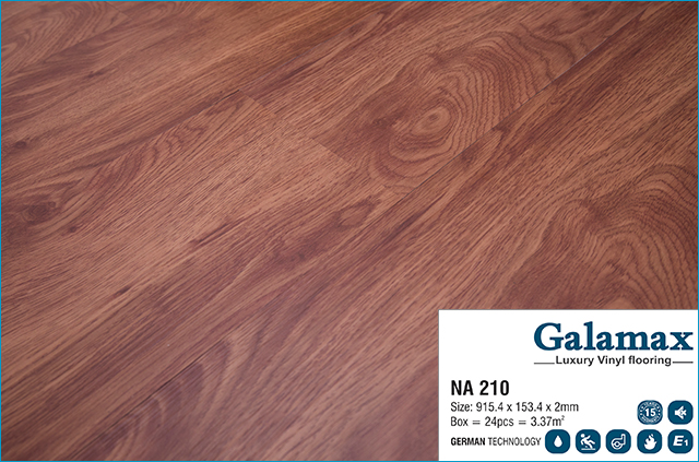 Sàn nhựa giá rẻ Galamax giả gỗ Na 210