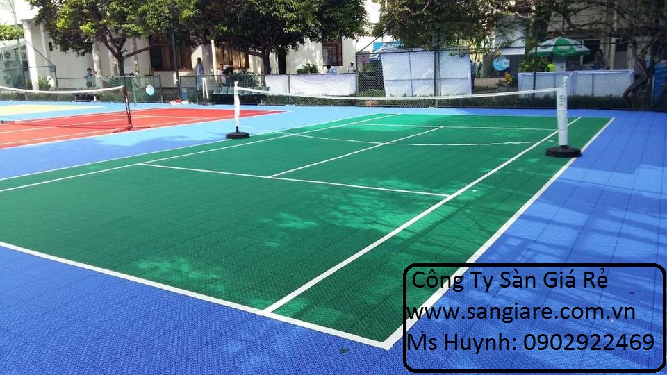 Tấm nhựa lót ngoài trời sân tennis