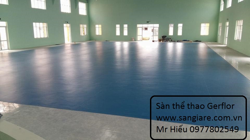 sân thể thao đa năng dùng thảm gerflor Taraflex